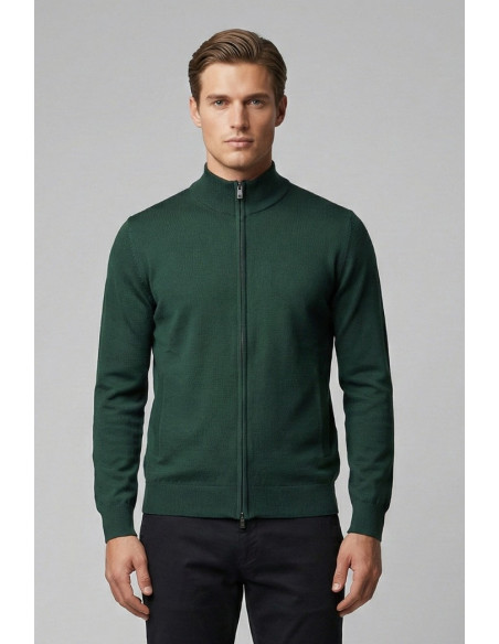 Nerovago cardigan in misto viscosa con zip 750006 [7deb29a1]