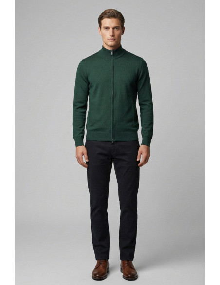 Nerovago cardigan in misto viscosa con zip 750006 [13d0aba8]