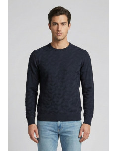 Nerovago maglia girocollo con lavorazione a rombi 750251 [cd4ceaa8]