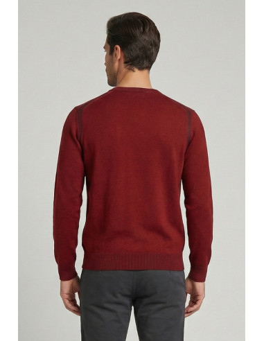 Nerovago maglia girocollo in misto viscosa con contrasti 750051 [b6a5ac7d]