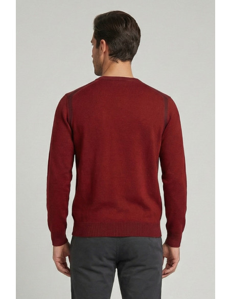 Nerovago maglia girocollo in misto viscosa con contrasti 750051 [b6a5ac7d]