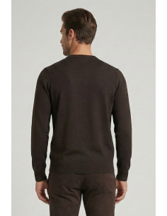 Nerovago maglia girocollo punto nido d'ape in misto viscosa 750301 [67722504] 2