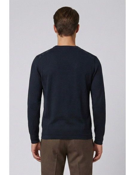 Nerovago maglia girocollo in misto viscosa con lavorazione a rombi 750091 [f45f09c9]