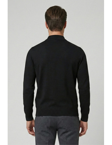 Datch maglia girocollo in misto viscosa con inserti DM9078 [d005a6f1]