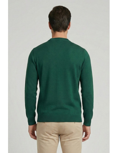 Datch maglia girocollo in misto viscosa con inserti DM9078 [79b058ff]