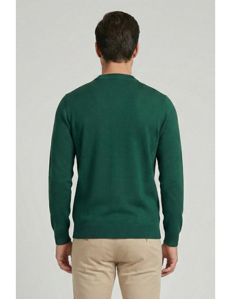 Datch maglia girocollo in misto viscosa con inserti DM9078 [79b058ff]