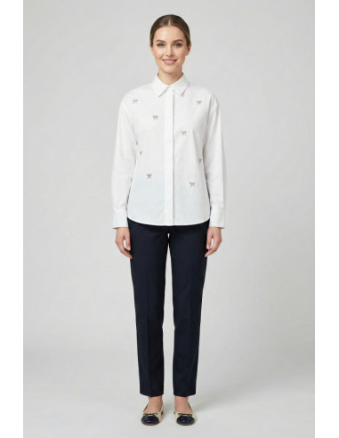 Maidoma camicia in misto cotone con charme ai26f579/ca9058 [cf99c8d3]