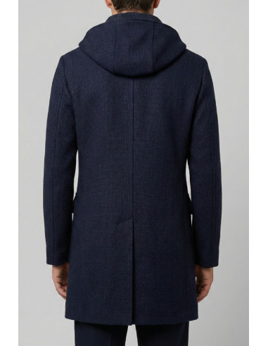 Two-Bi cappotto con pettorina e cappuccio Capp248 [54578da5]