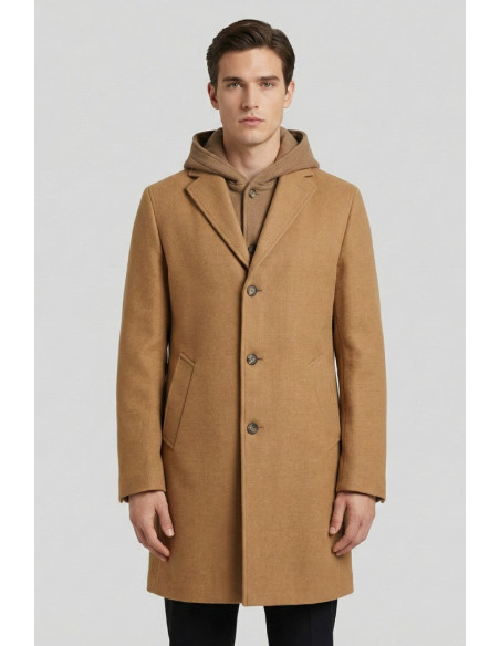 Two-Bi cappotto con pettorina e cappuccio Capp248 [ef887843]