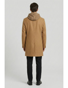 Two-Bi cappotto con pettorina e cappuccio Capp248 [ef887843] 2