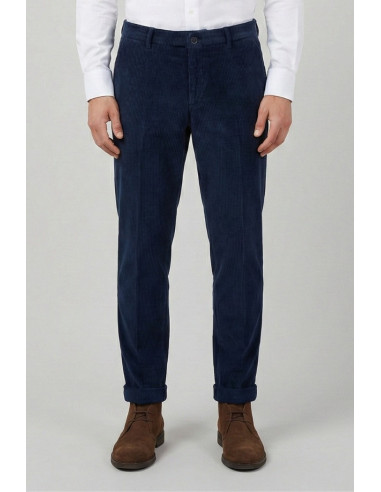 Triple A pantalone chino in velluto con risvolto PT127-2587 [9dfe20e0]