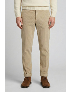 Triple A pantalone chino in velluto con risvolto PT127-2587 [448151a3]