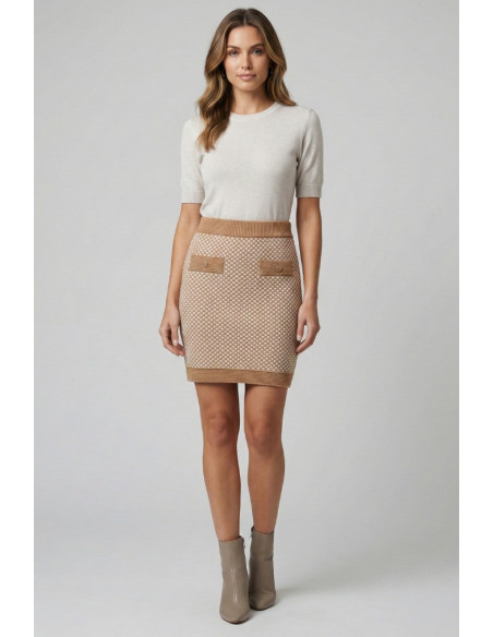 Fly Girl gonna in maglia con bottoni 7672/01 [3abf6266]