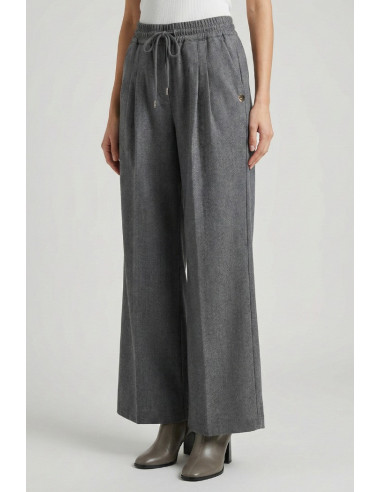 Blash pantalone a gamba larga in flanella di misto viscosa BS9750104 [9794f734]