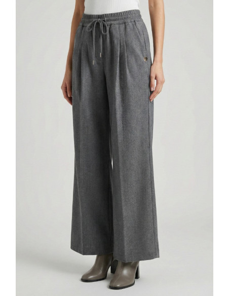 Blash pantalone a gamba larga in flanella di misto viscosa BS9750104 [9794f734]