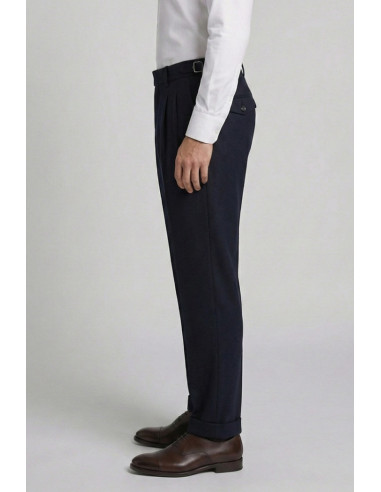 Markup pantalone in flanella con doppia pince MK9950150 [5d4dfcb5]
