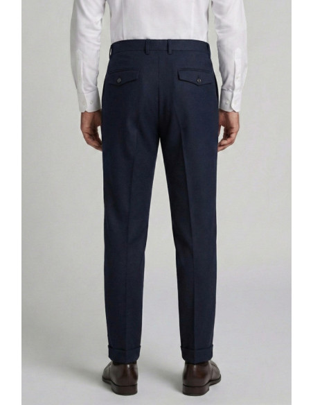 Markup pantalone in flanella con doppia pince MK9950150 [ea503db1]
