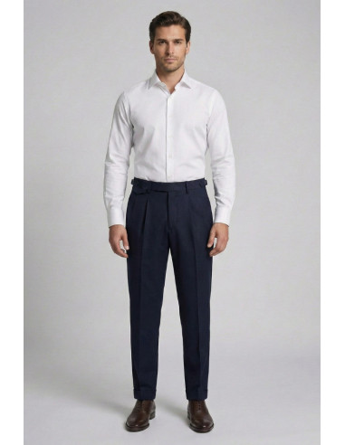 Markup pantalone in flanella con doppia pince MK9950150 [ef007aaf]