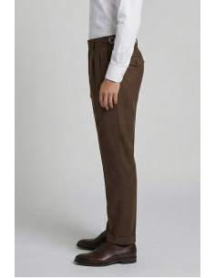 Markup pantalone in flanella con doppia pince MK9950150 [4677a855] 2