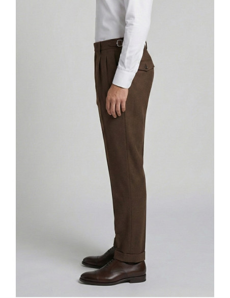 Markup pantalone in flanella con doppia pince MK9950150 [9f51eb58]