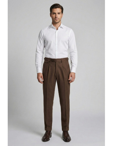 Markup pantalone in flanella con doppia pince MK9950150 [0cea0279]