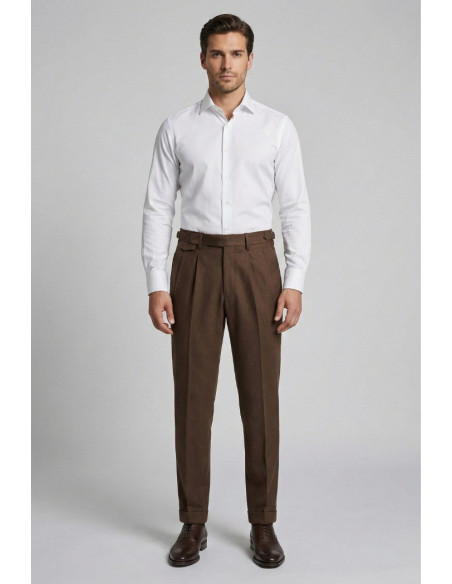 Markup pantalone in flanella con doppia pince MK9950150 [0cea0279]