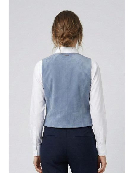PDK gilet scuba twill effetto suede 052159 27506 [eb47ed16]
