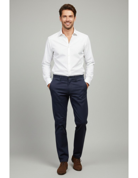 Four.ten Industry pantalone chino in cotone elasticizzato T901-100127 [b20aae40]