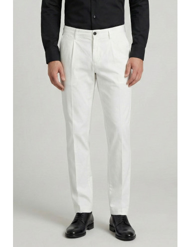 Four.ten Industry pantalone chino in cotone elasticizzato T9132-100127 [e57bfd66]