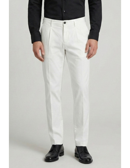 Four.ten Industry pantalone chino in cotone elasticizzato T9132-100127 [e57bfd66]