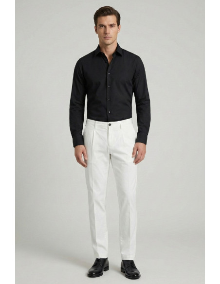 Four.ten Industry pantalone chino in cotone elasticizzato T9132-100127 [8b407f6f]