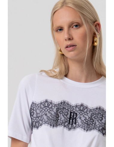 Fracomina t-shirt cropped in jersey con nodo fr26st3028j401g1 [d0555198]