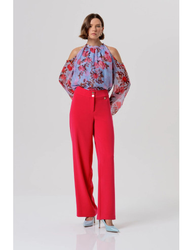 Fracomina pantalone flare a palazzo fr26sv3002w83001 [f2139e66]