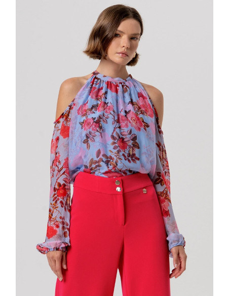Fracomina pantalone flare a palazzo fr26sv3002w83001 [9c281c6f]