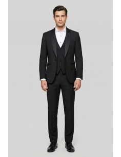 Privat Fashion abito con petto in raso e gilet monetraso-ab212/3p [6fe4c7fd]