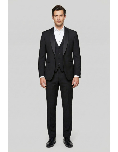Privat Fashion abito con petto in raso e gilet monetraso-ab212/3p [6fe4c7fd]