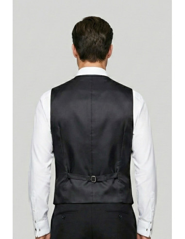 Privat Fashion abito con petto in raso e gilet monetraso-ab212/3p [6ab480e3]