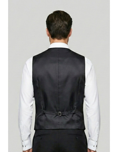 Privat Fashion abito con petto in raso e gilet monetraso-ab212/3p [6ab480e3]