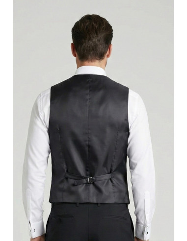 Privat Fashion abito con petto in raso e gilet monetraso-ab213/3p [12b9a8f8]