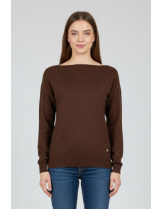 Fresh Flower maglia in misto viscosa con scollo a barchetta ff604 [b92f8600]