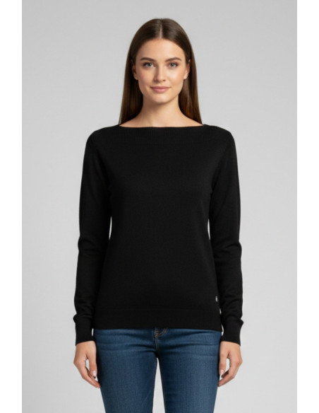 Fresh Flower maglia in misto viscosa con scollo a barchetta ff604 [cb2f9367]