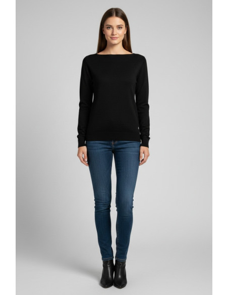 Fresh Flower maglia in misto viscosa con scollo a barchetta ff604 [a514116e]