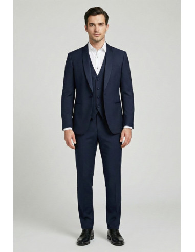 Privat Fashion abito con petto in raso e gilet monetraso-ab212/3p [dff8c577]