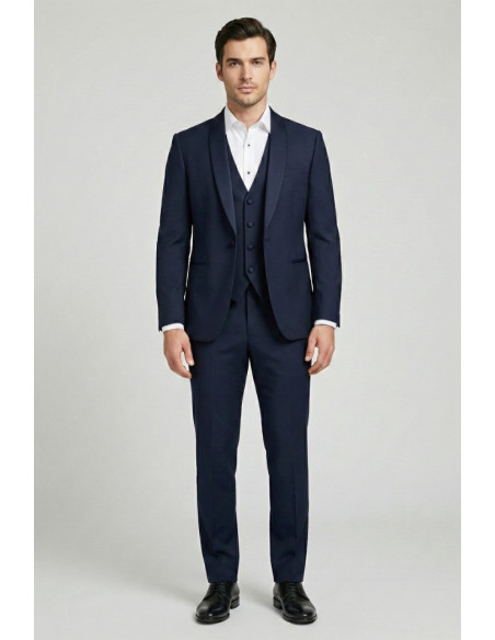 Privat Fashion abito con petto in raso e gilet monetraso-ab212/3p [dff8c577]
