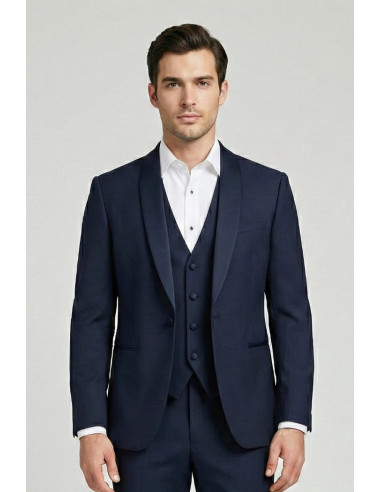 Privat Fashion abito con petto in raso e gilet monetraso-ab212/3p [b1c3477e]