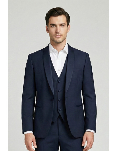Privat Fashion abito con petto in raso e gilet monetraso-ab212/3p [b1c3477e]
