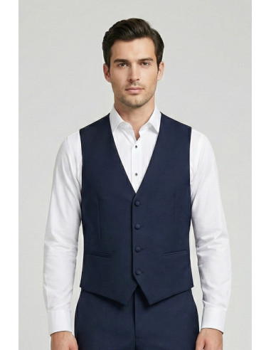 Privat Fashion abito con petto in raso e gilet monetraso-ab212/3p [038ec164]