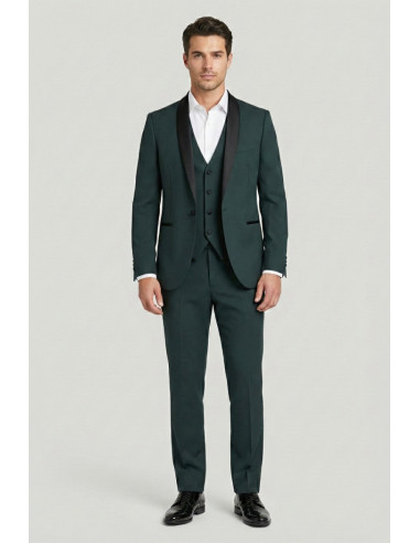 Privat Fashion abito con petto in raso e gilet monetraso-ab212/3p [c65139f3]