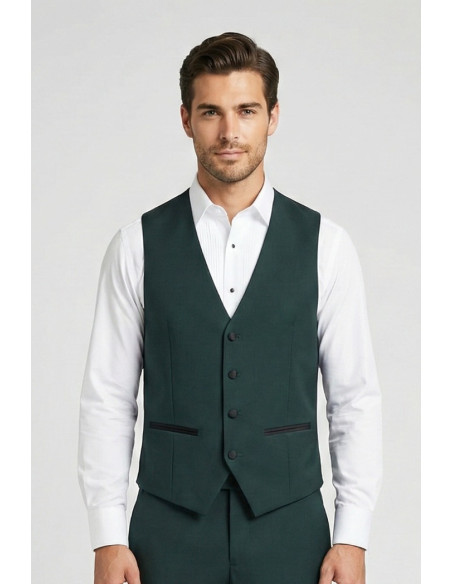 Privat Fashion abito con petto in raso e gilet monetraso-ab212/3p [1a273de0]
