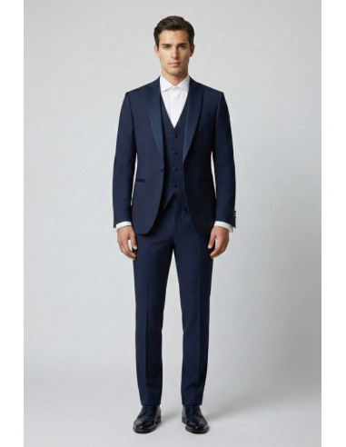 Privat Fashion abito con petto in raso e gilet monetraso-ab213/3p [a7f5ed6c]